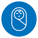Sleeping baby icon
