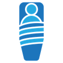 Sleeping bag Color Filled icon