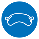 Sleeping mask icon