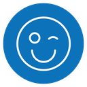 Smile wink icon