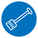 Snow shovel icon