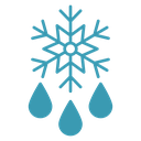 Snowflake droplets 4 icon