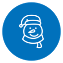 Snowman head 2 icon