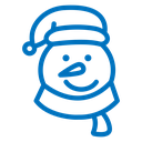 Snowman head 2 icon