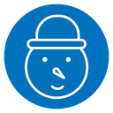 Snowman head icon