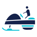 Snowmobile sport icon