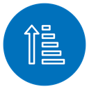 Sort amount up 2 icon