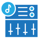 Sound mixer Color Filled icon