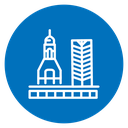 Spacecraft launch icon