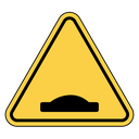 Speed Bump Sign icon
