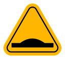 Caution speed Ramps sign icon
