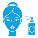 Spray on face icon