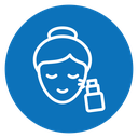 Spray on face icon