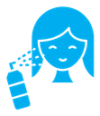 Spray on face icon