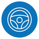 Steering wheel icon