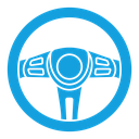 Steering wheel icon