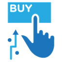 Stock buy icon