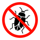 Stop insect sign icon