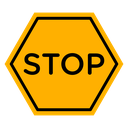Stop sign icon