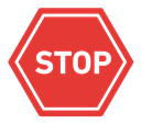 Stop sign icon