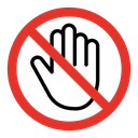Stop sign icon