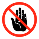 Stop sign icon