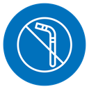 Stop using the plastic straw icon