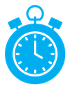 Stop watch color filled icon