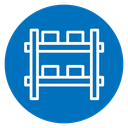 Storage rack icon