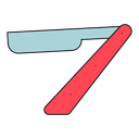Straight razor icon
