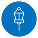Street lamp icon