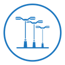 Street lighting icon