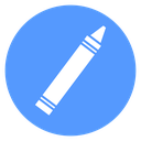 Striped Crayon icon
