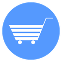 Striped Shopping Cart icon