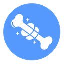Strong healthy bones icon
