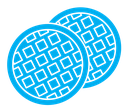 Stroopwafel cookies icon