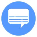 Subtitle Speech Bubble Color Filled icon