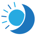 Sun and moon Color Filled icon