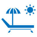 Sun bed icon
