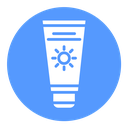 Sunscreen Tube Sun Symbol Color Filled icon
