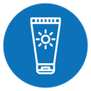 Suntan cream icon