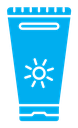 Suntan cream icon
