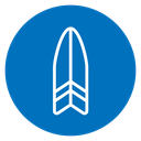 Surf board icon