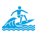 Surfing icon
