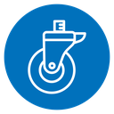 Swivel caster icon