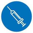 Syringe injection icon