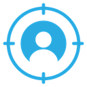 Target Market Person Crosshair icon