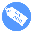 Tax free icon