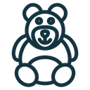 Teddy bear 3 icon