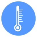 Temperature Scale Thermometer Color Filled icon